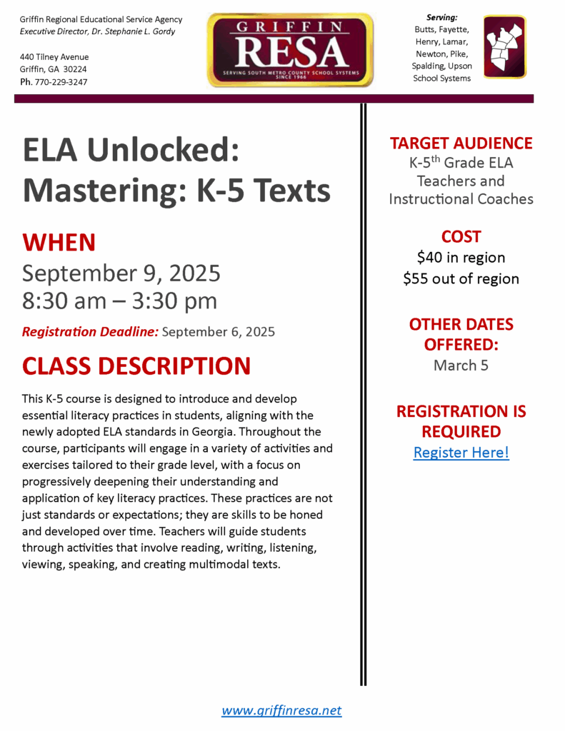 Mastering K-5 Texts: ELA Unlocked