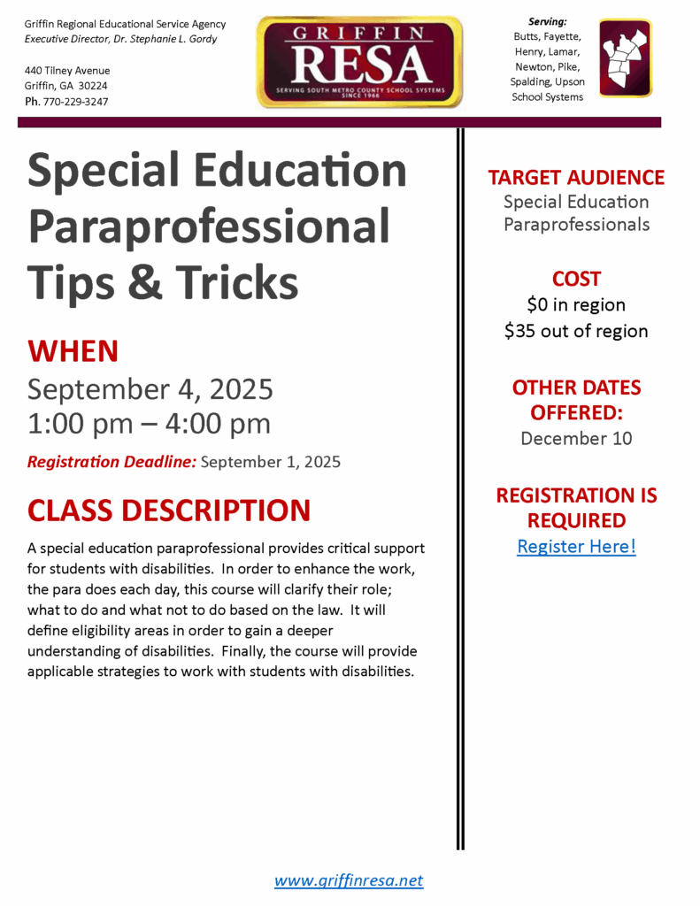 Special Education Paraprofessional Tips & Tricks