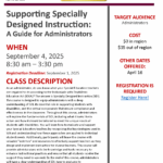 Supporting Specially Designed Instruction: A Guide for Administrators