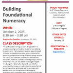 Building Foundational Numeracy