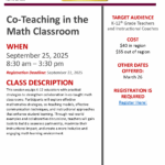 Co-Teaching in the MATH Classroom