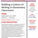 Building a Culture of Writing in Elementary Classrooms