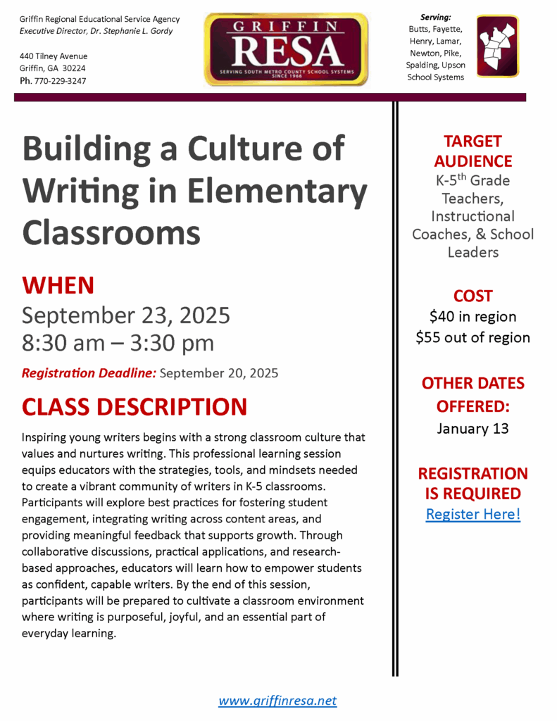 Building a Culture of Writing in Elementary Classrooms