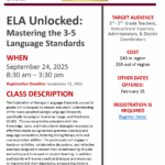 Mastering the 3rd-5th Language Standards: ELA Unlocked