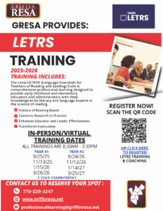Lexia LETRS Training/Coaching Dates (Options include In-Person & Virtual)