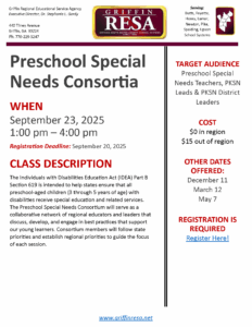 Preschool Special Needs Consortia