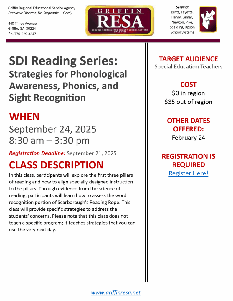 Strategies for Phonological Awareness, Phonics, and Sight Recognition: SDI Reading