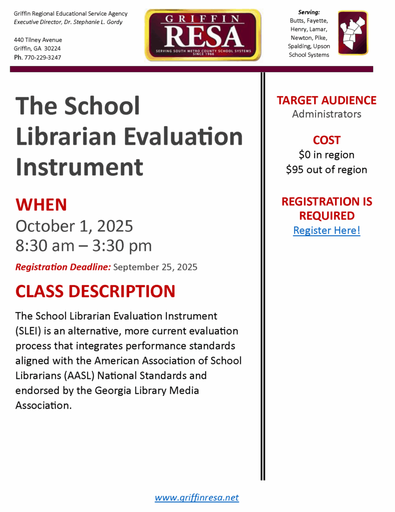 The School Librarian Evaluation Instrument Training