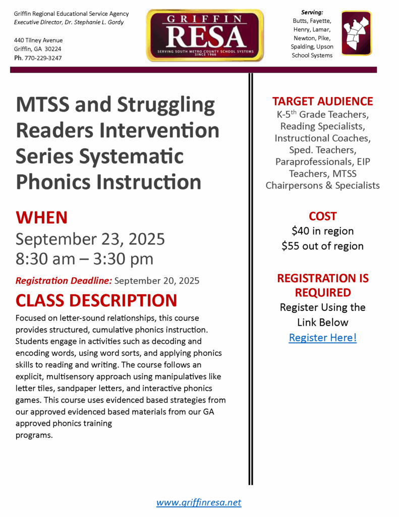 Systematic Phonics Instruction: MTSS & Struggling Readers Intervention Series