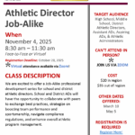 Athletic Director Job Alike (Virtual)