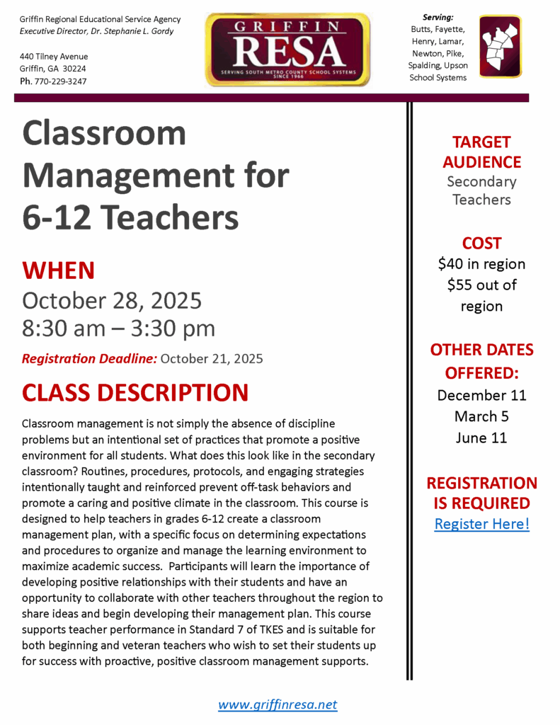 Classroom Management for 6-12 Teachers