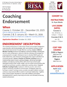 Coaching Endorsement – NEW Cohort Forming