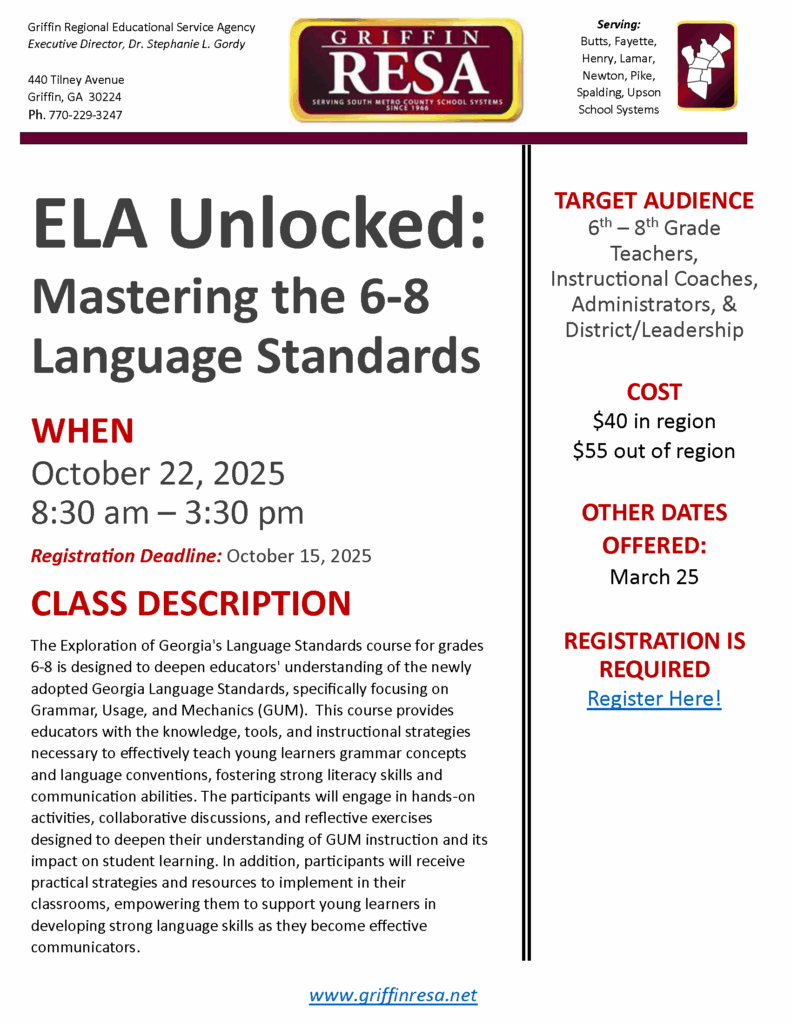 Mastering the 6-8 Language Standards