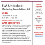 Mastering K-2 ELA Foundations: ELA Unlocked
