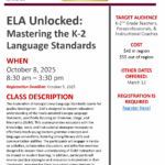 Mastering the K-2 Language Standards