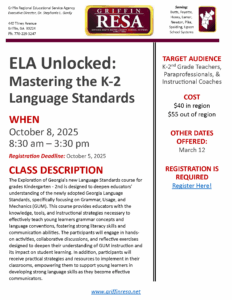 Mastering the K-2 Language Standards