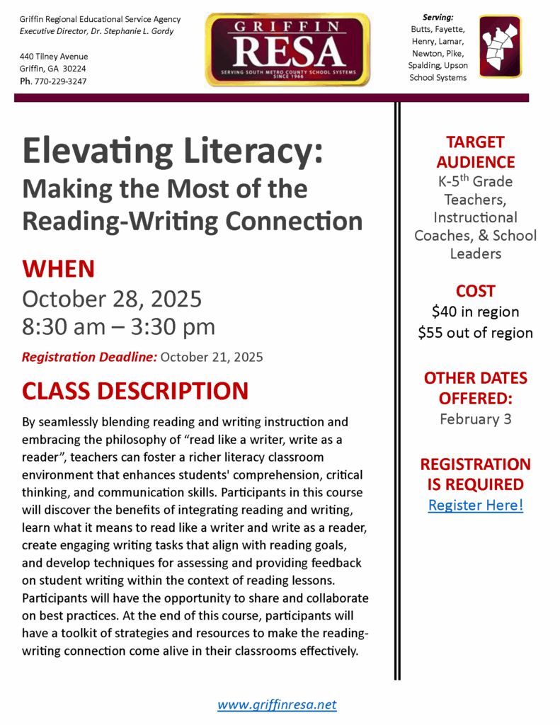 Elevating Literacy: Making the Most of the Reading-Writing Connection