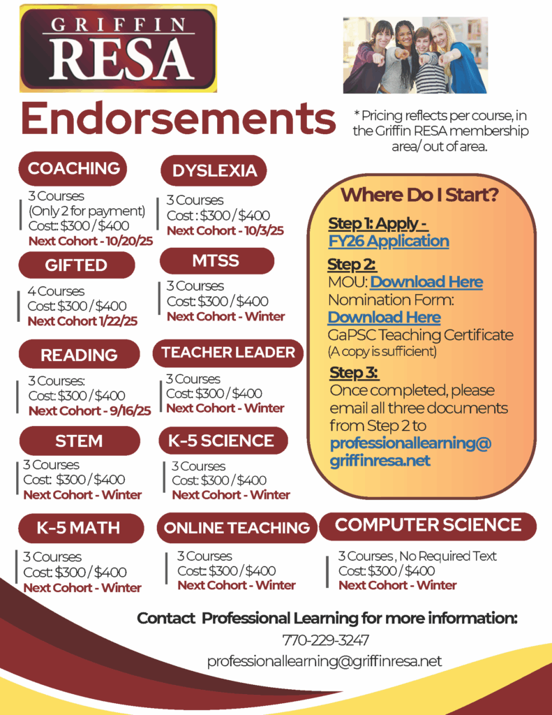 New Teacher Leader Endorsement Cohort Forming Now (starts Nov 11th)