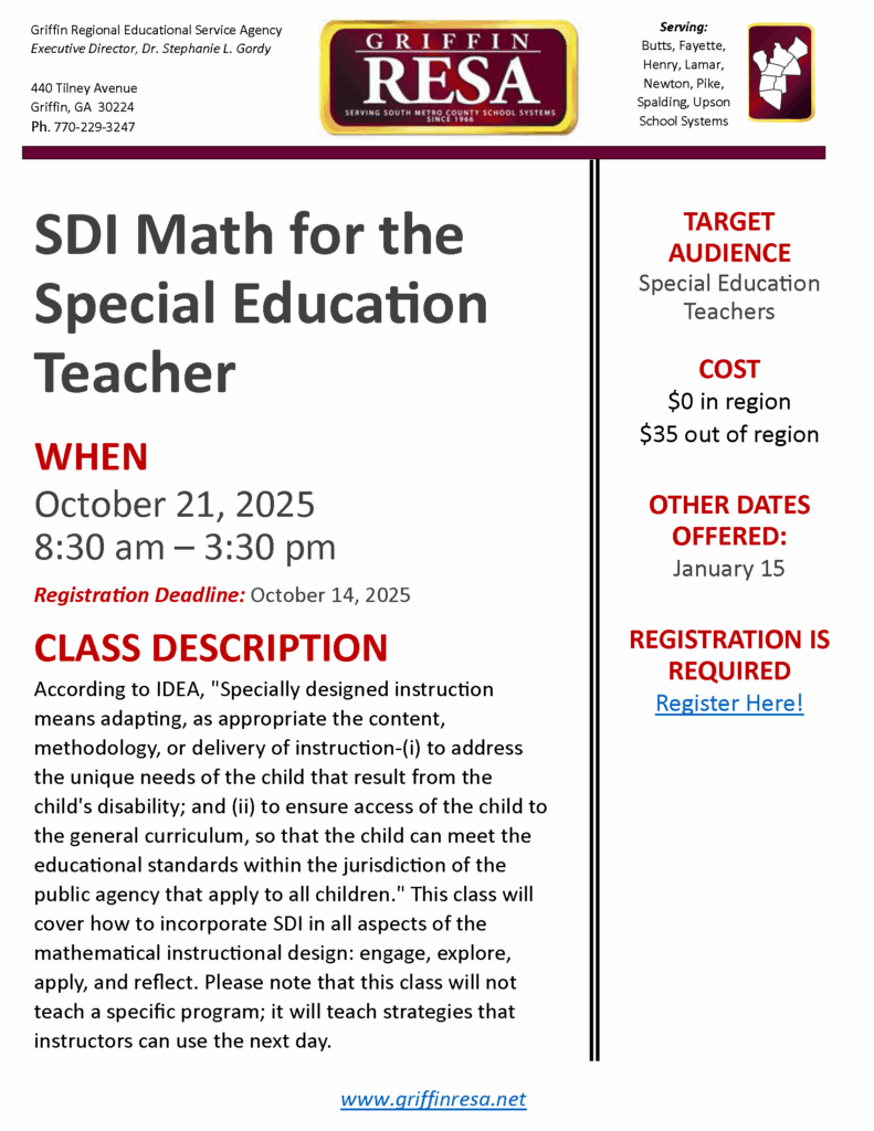 SDI Math for the Special Education Teacher