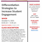 Differentiation Strategies to Increase Student Engagement