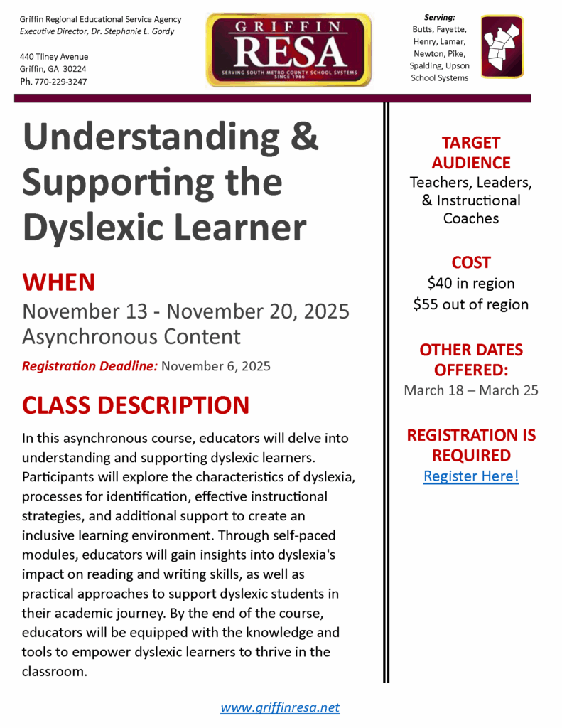 Understanding & Supporting the Dyslexic Learner (Asynchronous Content)