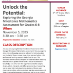GA Math Assessment for Grades 6-8: Exploring to Unlock the Potential