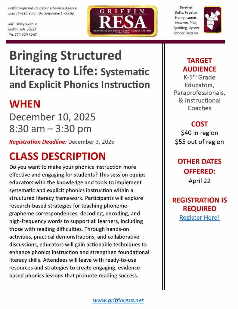 Systematic & Explicit Phonics Instruction: Bringing Structured Literacy to Life