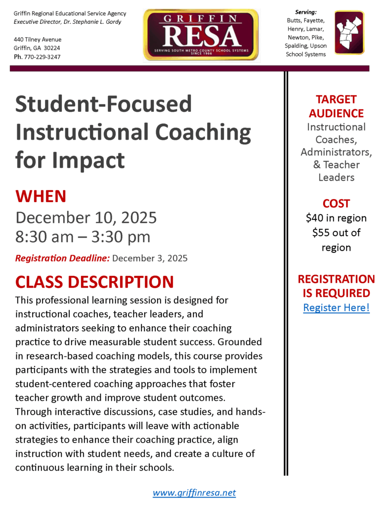 Student-Focused Instructional Coaching for Impact