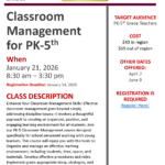 Classroom Management for PK-5