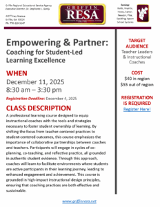 Coaching for Student-Led Excellence: Empower & Partner