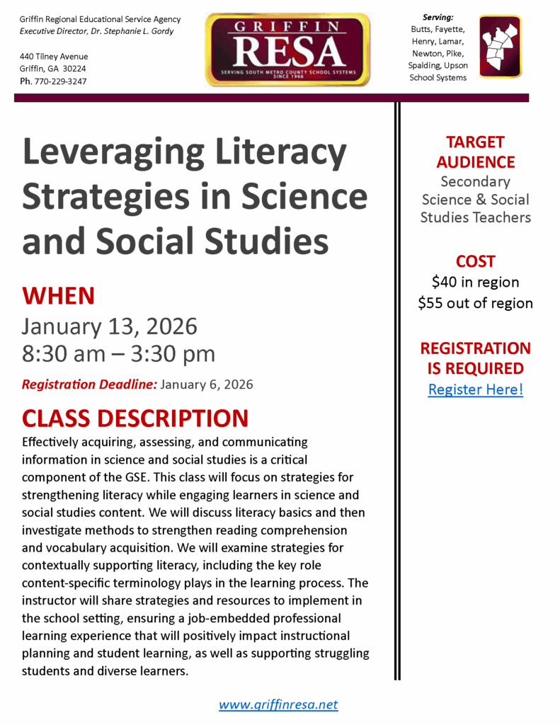 Leveraging Literacy Strategies in Science & Social Studies