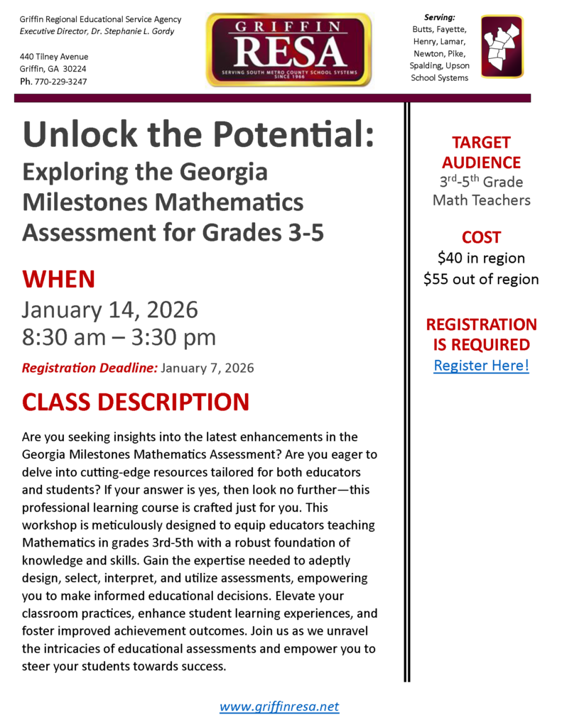 Exploring the GA Math Milestones for Grades 3-5