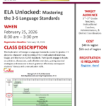 ELA Unlocked: Grades 3–5 Language Standards | Feb. 25