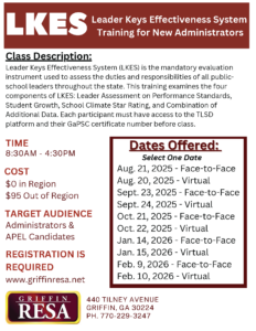 Leader Keys Effectiveness System (LKES) F2F or Virtual Options
