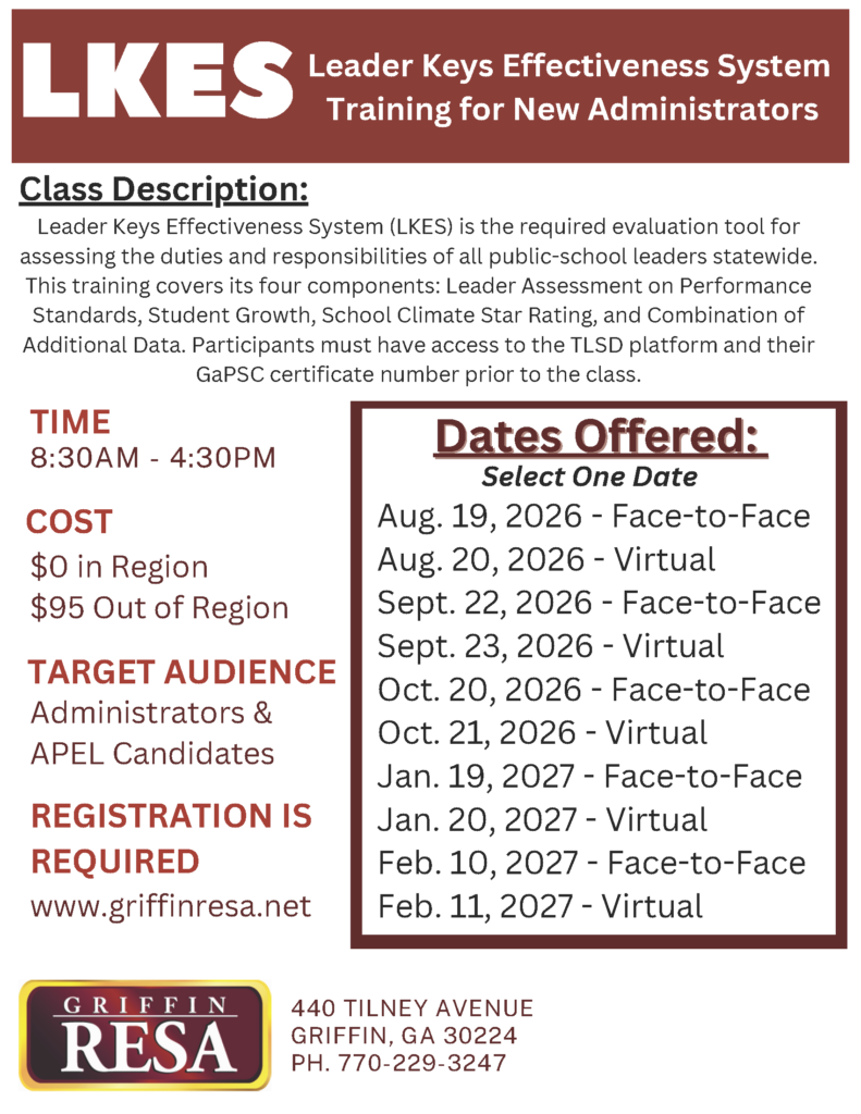 Leader Keys Effectiveness System (LKES) F2F or Virtual Options