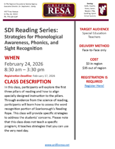 SDI Reading: Phonological Awareness, Phonics, and Sight Recognition