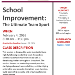 School Improvement: The Ultimate Team Sport / Feb 4