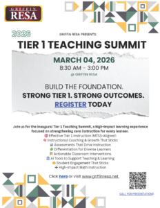 Tier I Teaching Summit….Register NOW!