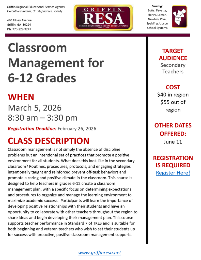 Classroom Management for 6th-12th Grades
