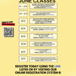 JUNE Class List…Share with a Friend!