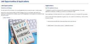 Job Announcement: Executive Officer of Schools (K-12)