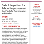 Data Integration for School Improvement:  Excel Tools for Administrators and Coaches