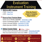 FY27 Evaluation Instrument Training Information