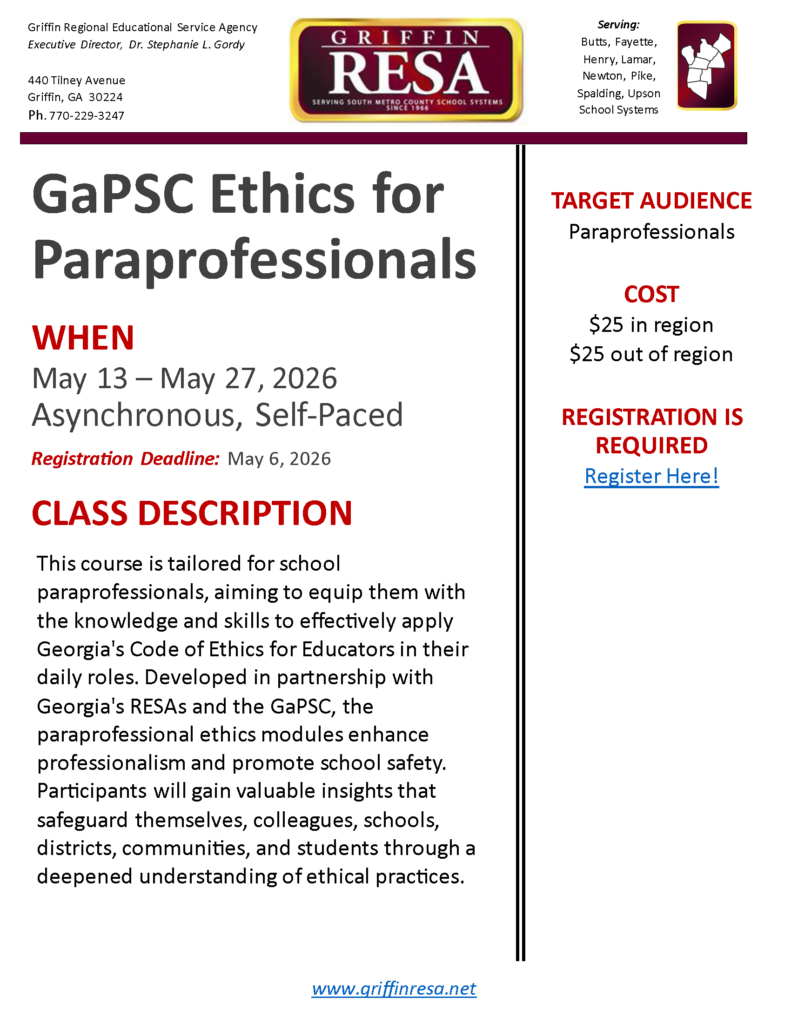 GaPSC Ethics for Para-Professionals
