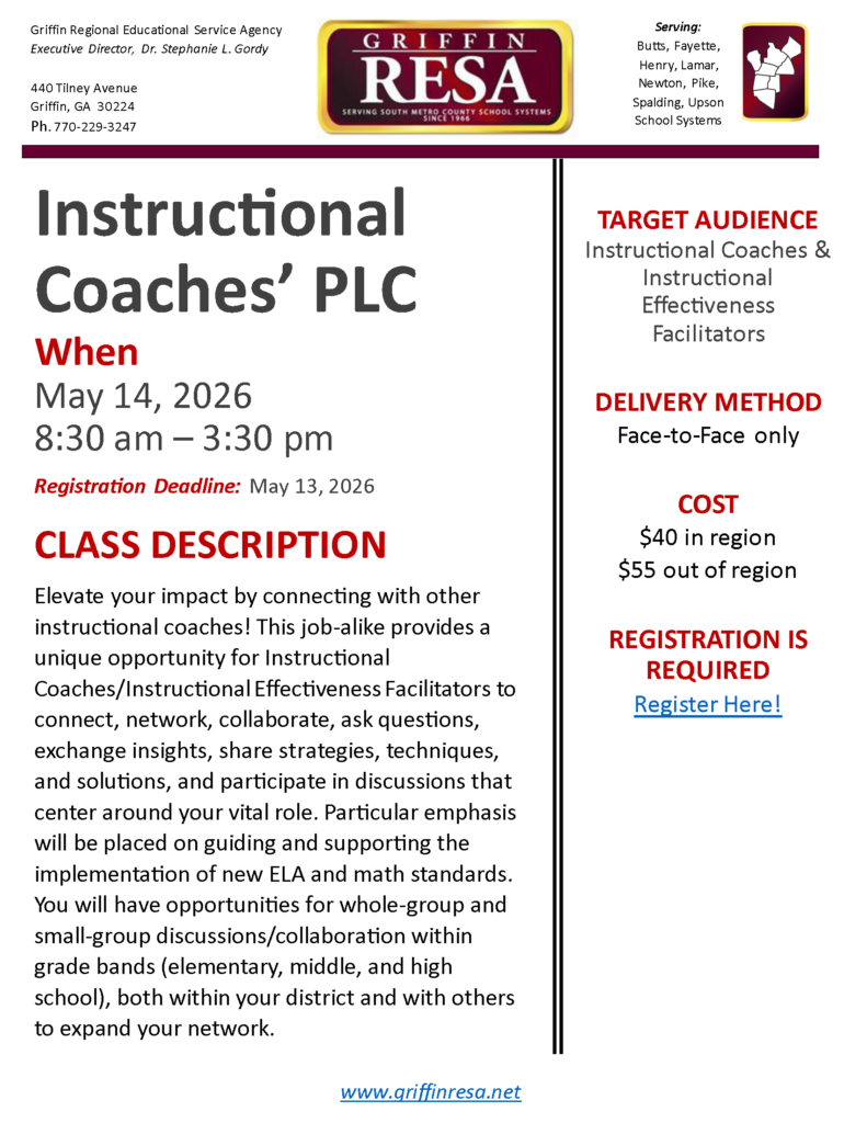 Instructional Coaches’ PLC
