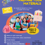This Summer, Come Prepare Your Materials