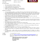 Job Announcement: RESA Executive Director