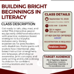 Building Bright Beginnings in Literacy