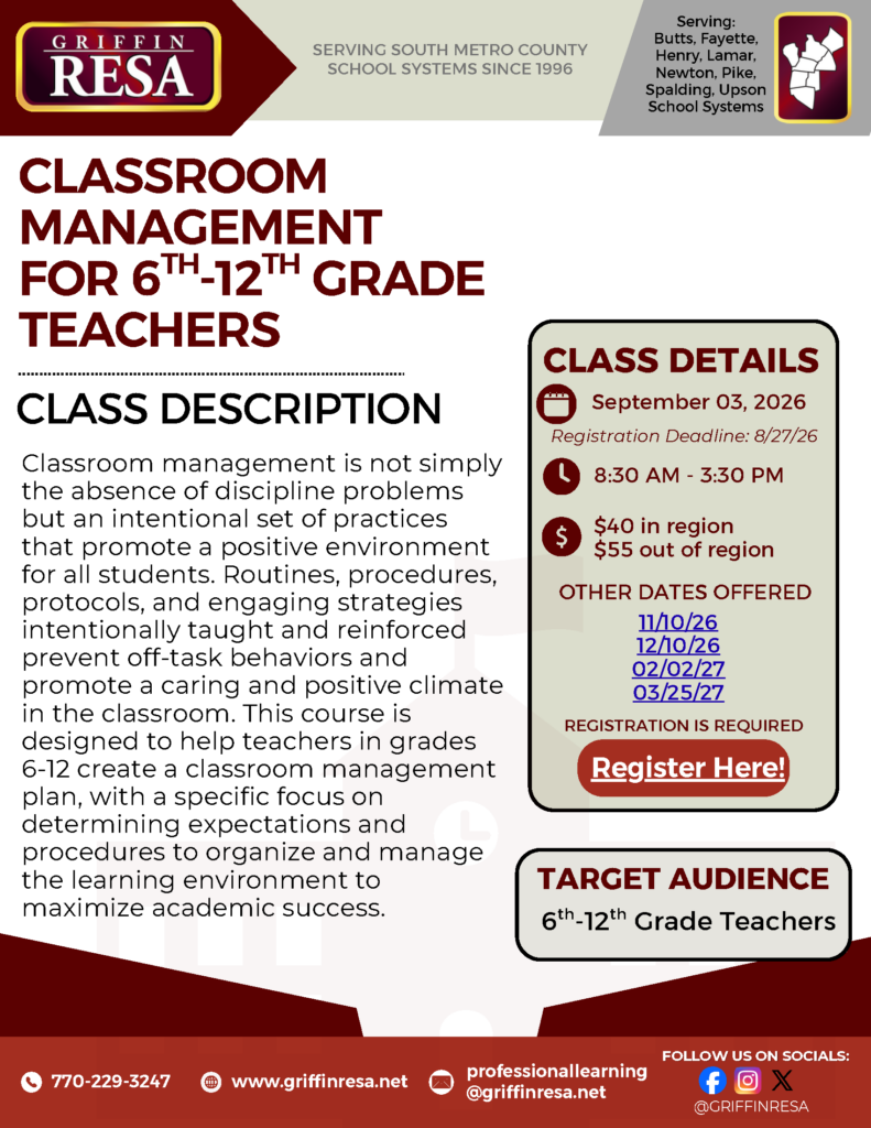 Classroom Management for 6-12 Teachers
