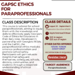 GaPSC Ethics for Paraprofessionals (VIRTUAL)